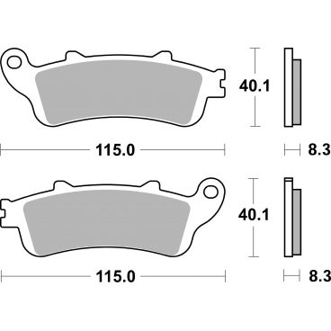 Plaquettes de frein scooter SBS Maxi Sinter 156MS