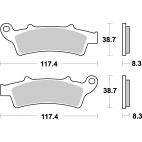 Plaquettes de frein scooter SBS Maxi Sinter 159MS