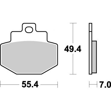 Plaquettes de frein scooter SBS Maxi Sinter 166MS