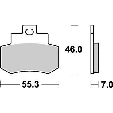 Plaquettes de frein scooter SBS Maxi Sinter 172MS