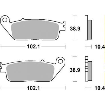 Plaquettes de frein scooter SBS Maxi Sinter 181MS