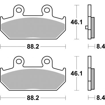 Plaquettes de frein scooter SBS Maxi Sinter 182MS