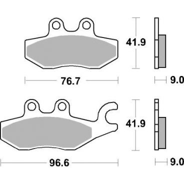 Plaquettes de frein scooter SBS Maxi Sinter 187MS