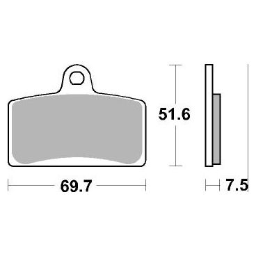 Plaquettes de frein scooter SBS Maxi Sinter 189MS