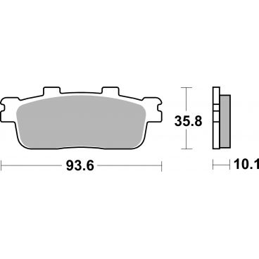 Plaquettes de frein scooter SBS Maxi Sinter 201MS