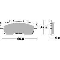 Plaquettes de frein scooter SBS Maxi Sinter 204MS