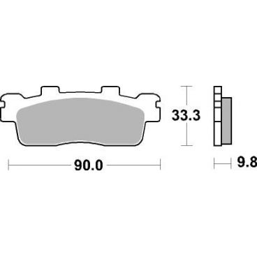 Plaquettes de frein scooter SBS Maxi Sinter 204MS