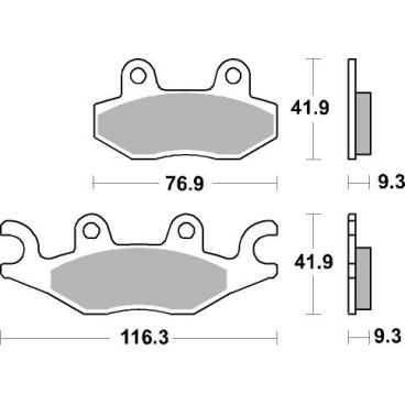 Plaquettes de frein scooter SBS Maxi Sinter 210MS