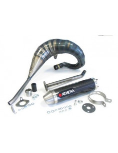 Racing exhaust pipe with carbon silencer  ATHENA