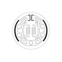 Machoires de frein moto SBS Organic 2200