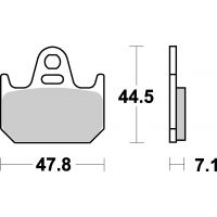 Plaquettes de frein moto SBS Racing 659RQ