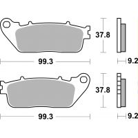 Plaquettes de frein moto SBS Racing 862RQ