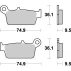 Plaquettes de frein moto SBS Off Road Racing Sinter 604RSI