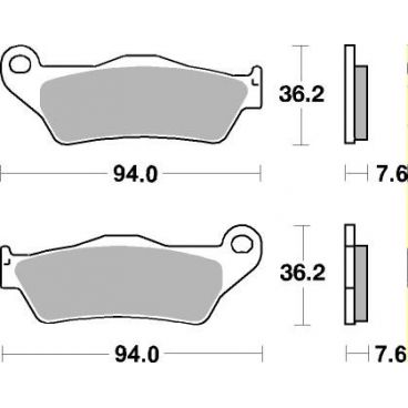 Plaquettes de frein moto SBS Off Road Racing Sinter 671RSI