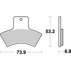 Plaquettes de frein moto SBS Off Road Racing Sinter 755RSI