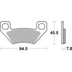 Plaquettes de frein moto SBS Off Road Racing Sinter 822RSI