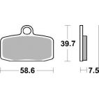 Plaquettes de frein moto SBS Off Road Racing Sinter 885RSI