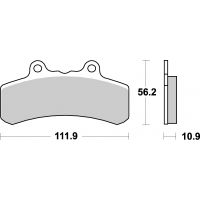 Plaquettes de frein moto SBS Harley Ceramic 658H