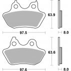 Plaquettes de frein moto SBS Harley Ceramic 846H