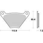 Plaquettes de frein moto SBS Harley Carbon Tech 513H.CT