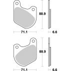 Plaquettes de frein moto SBS Harley Carbon Tech 543H.CT