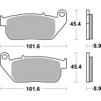 Plaquettes de frein moto SBS Harley Sinter 807H.HS