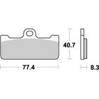 Plaquettes de frein moto SBS Racing Dual Sinter 695DS