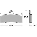 Plaquettes de frein moto SBS Racing Dual Carbon 729DC