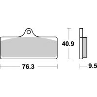 Plaquettes de frein moto SBS Racing Dual Carbon 785DC