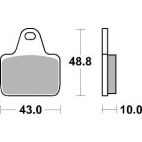 Plaquettes de frein moto SBS Racing Dual Carbon 805DC