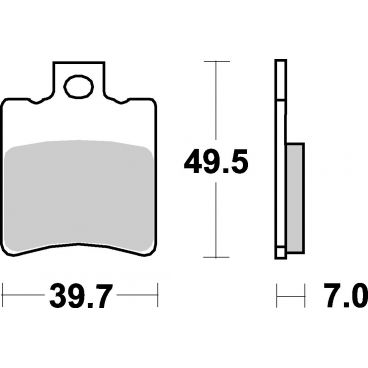 Plaquettes de frein scooter SBS Carbontech 143CT