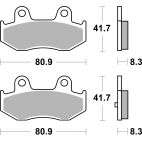 Plaquettes de frein scooter SBS Carbontech 174CT
