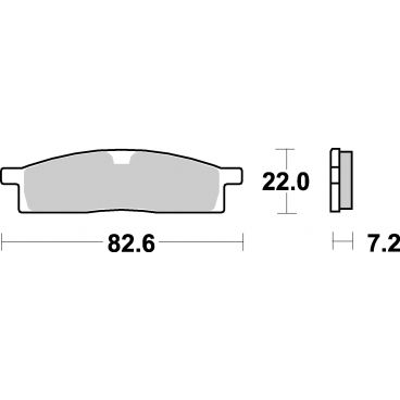 Plaquettes de frein moto SBS Carbon Silver 589CS