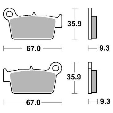 Plaquettes de frein moto SBS Carbon Silver 790CS