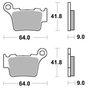 Plaquettes de frein moto SBS Carbon Silver 791CS