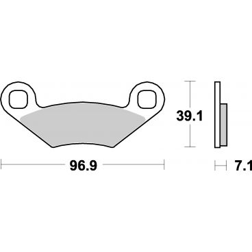 Plaquettes de frein moto SBS ATS-Sinter 642ATS