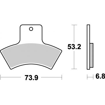 Plaquettes de frein moto SBS ATS-Sinter 755ATS