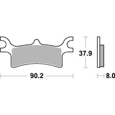 Plaquettes de frein moto SBS ATS-Sinter 787ATS