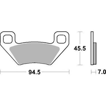 Plaquettes de frein moto SBS ATS-Sinter 822ATS