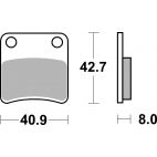 Plaquettes de frein scooter SBS Ceramic 115 HF