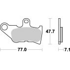 Plaquettes de frein scooter SBS Ceramic 165 HF