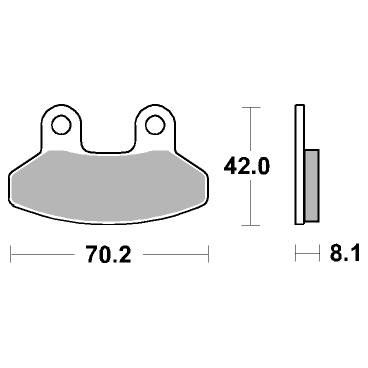 Plaquettes de frein scooter SBS Ceramic 178 HF