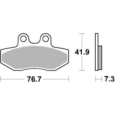 Plaquettes de frein scooter SBS Ceramic 186 HF