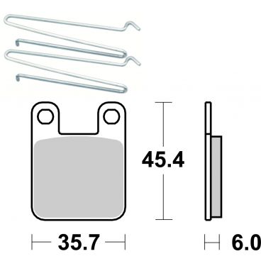 Plaquettes de frein scooter SBS Ceramic 188 HF