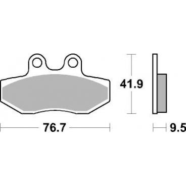 Plaquettes de frein scooter SBS Ceramic 190 HF