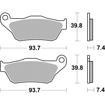 Plaquettes de frein scooter SBS Ceramic 194 HF