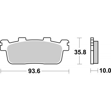 Plaquettes de frein scooter SBS Ceramic 195 HF