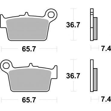 Plaquettes de frein scooter SBS Ceramic 199 HF