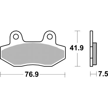 Plaquettes de frein scooter SBS Ceramic 200 HF