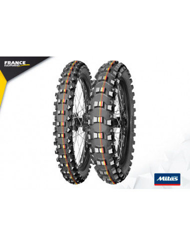 PNEU MITAS TERRA FORCE- MX SM 110/90-19 62M TT Red & Yellow